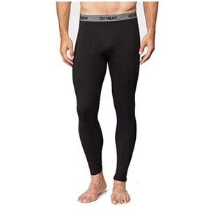 NEW 32 Degrees Men's L 2 Pack Heat Base Layer Pants Black